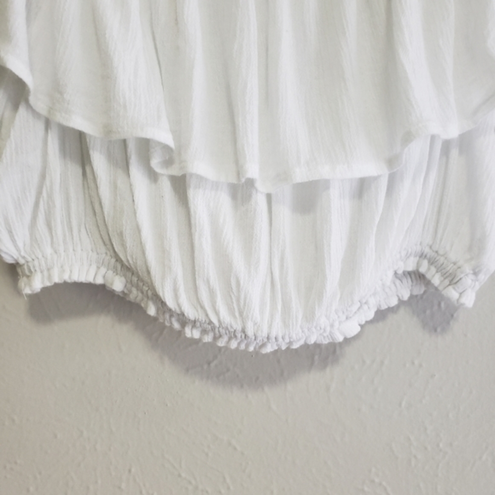 Earthbound White Ruffle Crop Top - Picture 5 of 6